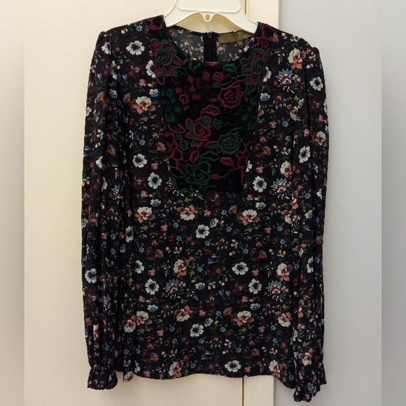 NWOT Space Style Concept Silk Blouse